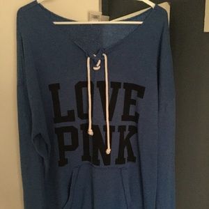 Rare VS pink slouchy crew
